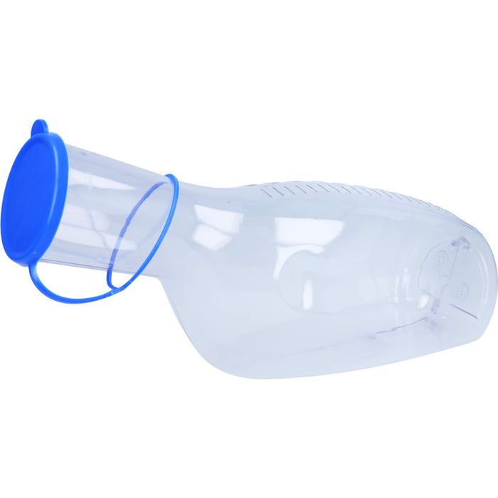 Urinflasche f. Männer Kunststoff glasklar m.Deckel, 1 St FLA