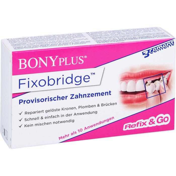 BONYPLUS Fixobridge provisorischer Zahnzement, 7 g Creme