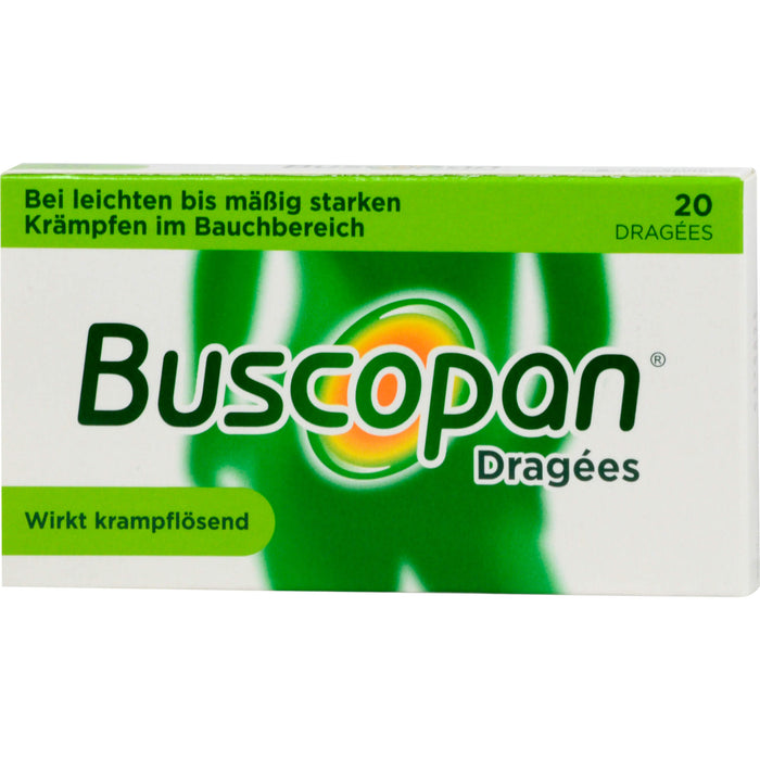 Buscopan Dragees bei Krämpfen des Magen-Darm-Traktes, 20 St. Tabletten