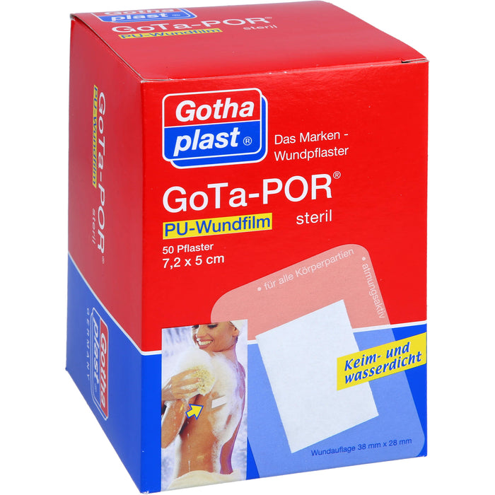GoTa-POR PU Wundfilm 7,2x5cm steril, 50 St PFL