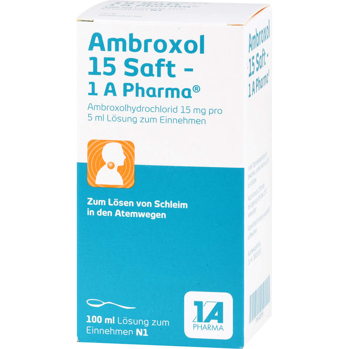 Ambroxol 15 Saft - 1A Pharma Schleimlöser, 100 ml Lösung