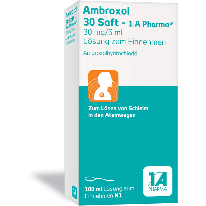 Ambroxol 30 Saft - 1 A Pharma, 100 ml Lösung