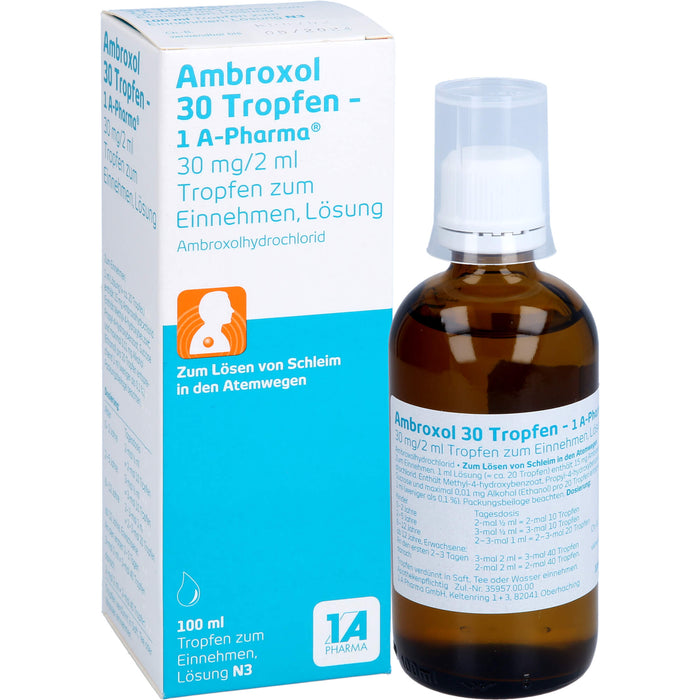 Ambroxol 30 Tropfen - 1A-Pharma, 100 ml LOE
