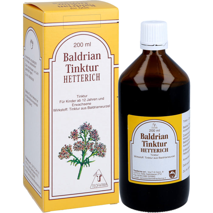 HETTERICH Baldrian Tinktur, 200 ml Lösung