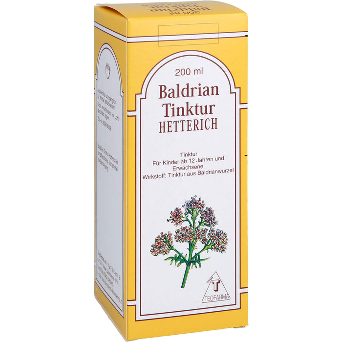 HETTERICH Baldrian Tinktur, 200 ml Lösung