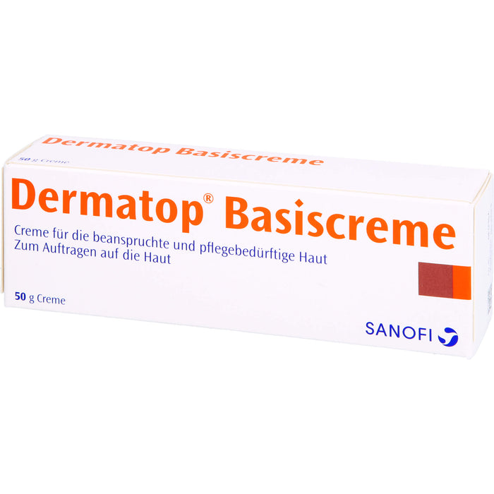 Dermatop Basiscreme für beanspruchte und pflegebedürftige Haut, 50 g Creme