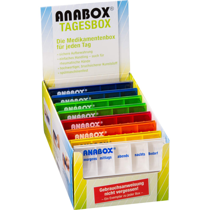 ANABOX-Tagesbox farbig-sortiert, 1 St