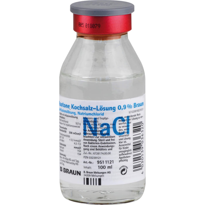 BRAUN Isotone Kochsalz-Lösung 0,9 %, 100 ml Lösung