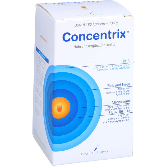 Concentrix Kapseln für Konzentration und Aufmerksamkeit, 180 St. Kapseln