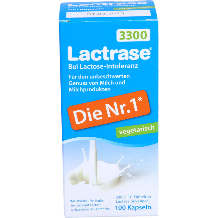 Lactrase 3300 vegetarisch bei Lactose-Intoleranz Kapseln, 100 St. Kapseln
