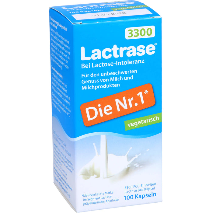 Lactrase 3300 vegetarisch bei Lactose-Intoleranz Kapseln, 100 St. Kapseln