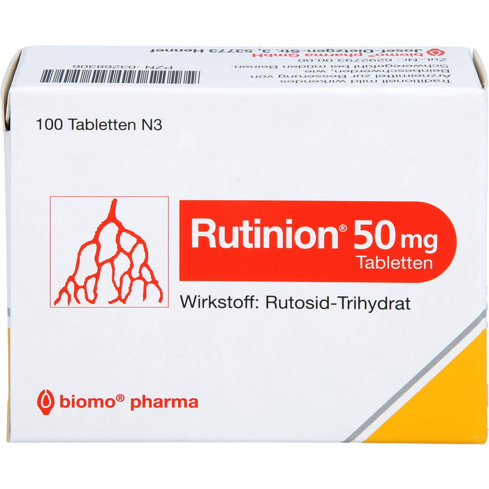 Rutinion 50 mg, Tabletten, 100 St TAB