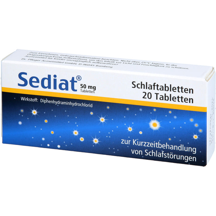 Sediat Schlaftabletten, 20 St. Tabletten