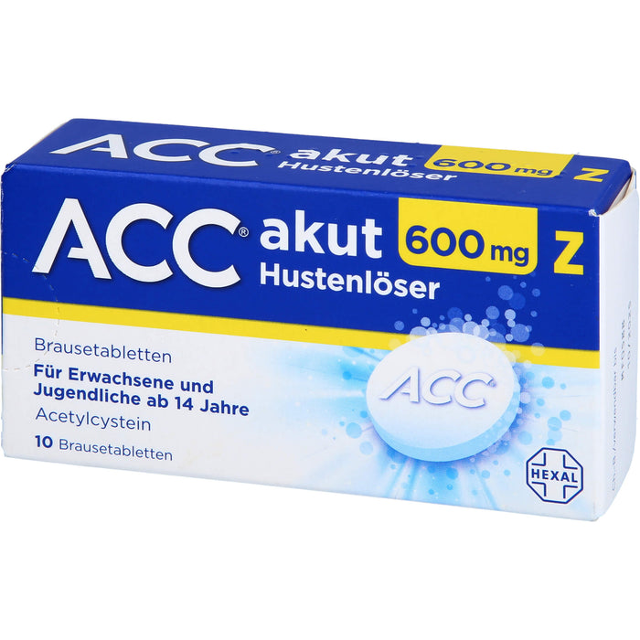 ACC akut 600 mg Z Hustenlöser Brausetabletten, 10 St. Tabletten