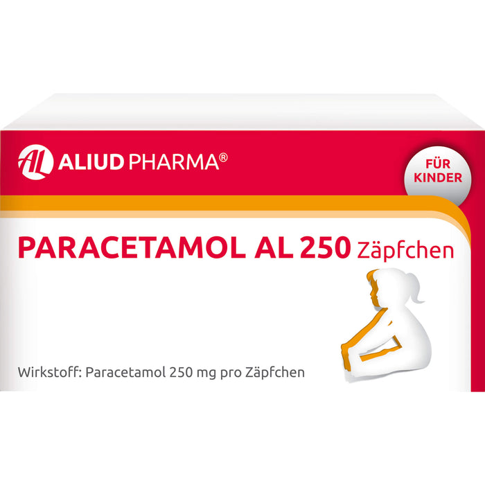 Paracetamol AL 250 Zäpfchen, 10 St. Zäpfchen