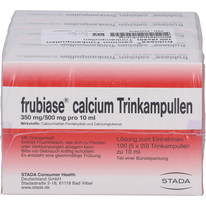 frubiase Calcium Trinkampullen, 100 St. Ampullen