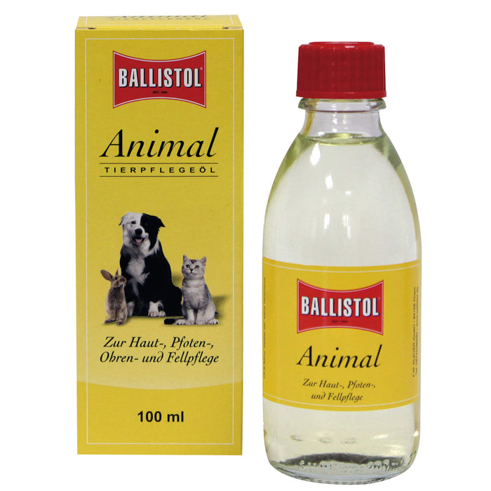 BALLISTOL Animal Tierpflegeöl zur Haut-, Pfoten-, Ohren- und Fellpflege, 100 ml Lösung