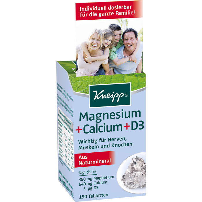 Kneipp Magnesium + Calcium + D3 Tabletten, 150 St. Tabletten