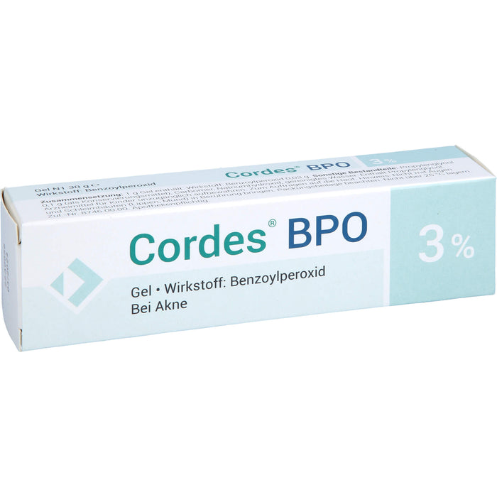 CORDES BPO 3% Akne Gel, 30 g Gel