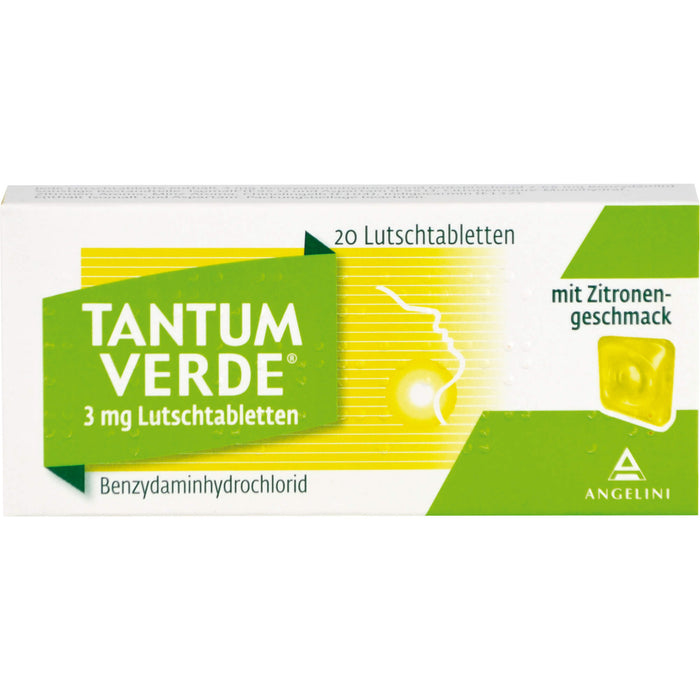 Tantum Verde Lutschtabletten mit Zitronengeschmack, 20 St. Tabletten
