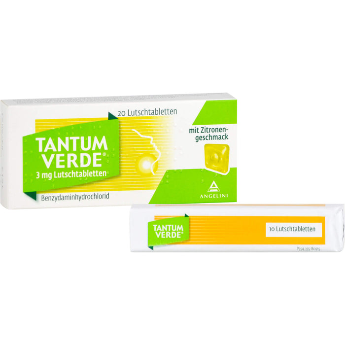 Tantum Verde Lutschtabletten mit Zitronengeschmack, 20 St. Tabletten