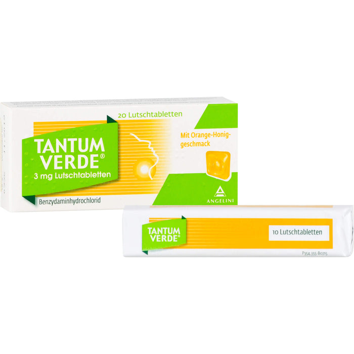 Tantum Verde Lutschtabletten mit Orange-Honig-Geschmack, 20 St. Tabletten
