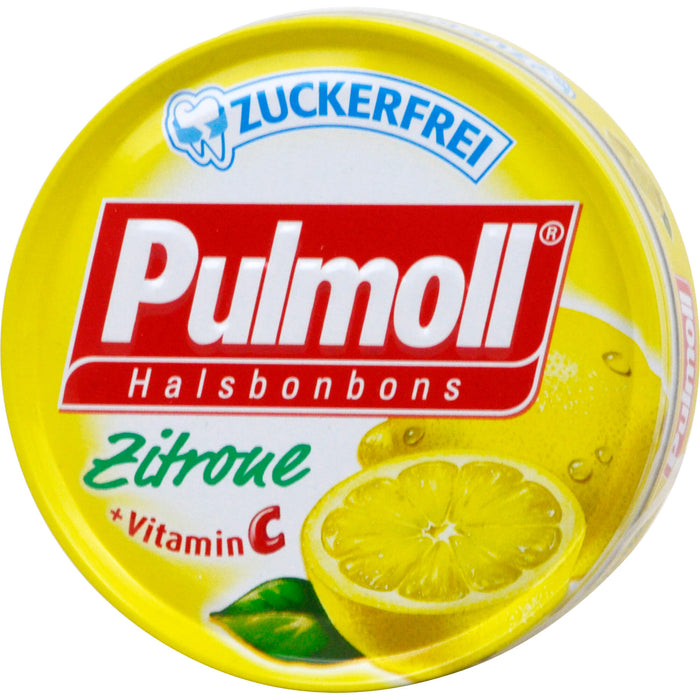 Pulmoll Halsbonbons Zitrone + Vitamin C zuckerfrei, 50 g Bonbons