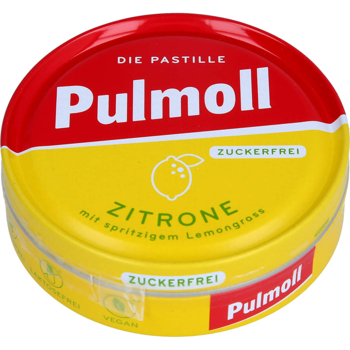 Pulmoll Halsbonbons Zitrone + Vitamin C zuckerfrei, 50 g Bonbons