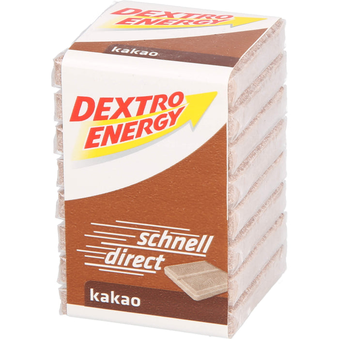 DEXTRO ENERGY Kakao Energieliefernde Dextrosetäfelchen, 46 g Täfelchen