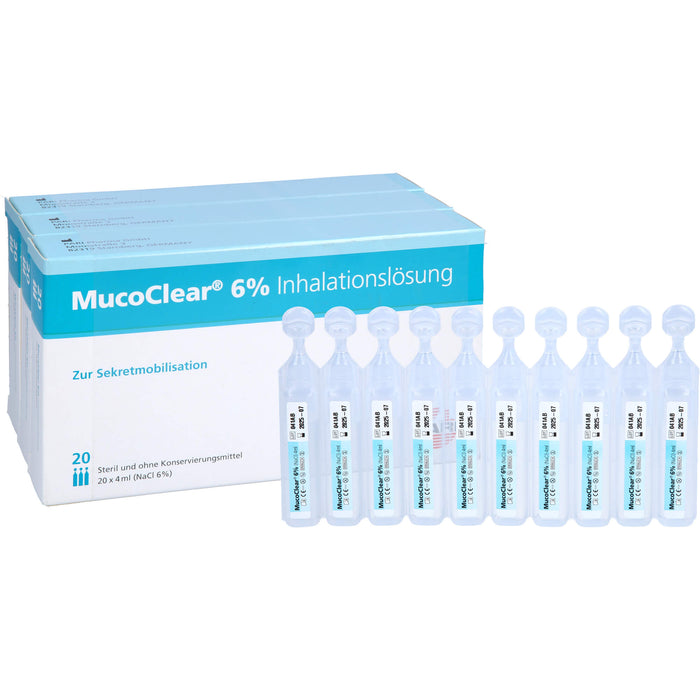 MucoClear 6 % NaCl Inhalationslösung, 60 St. Ampullen