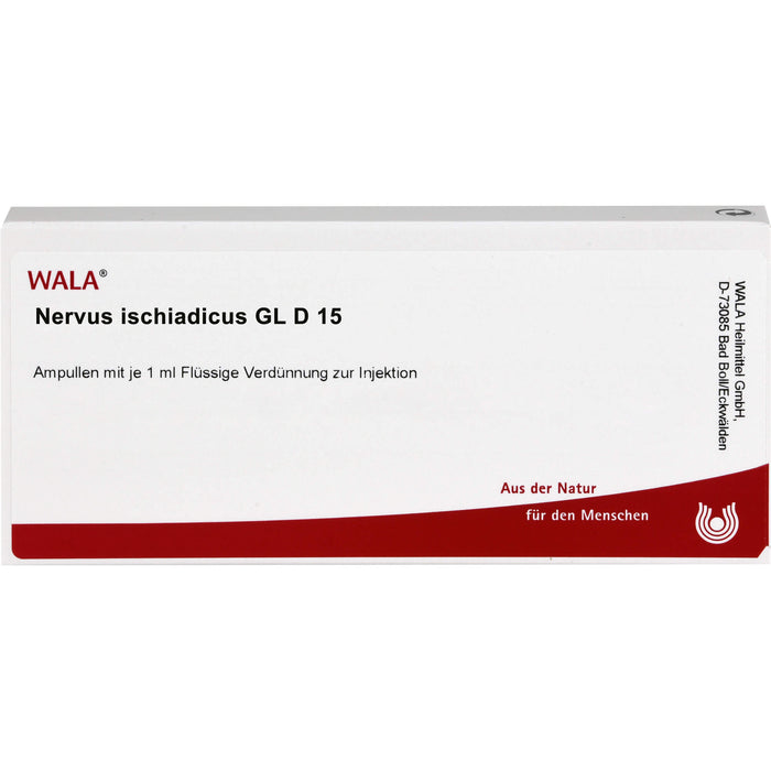 WALA Nervus ischiadicus Gl D15 flüssige Verdünnung, 10 St. Ampullen