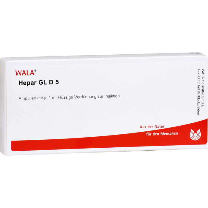 Hepar Gl D5 Wala Ampullen, 10X1 ml AMP