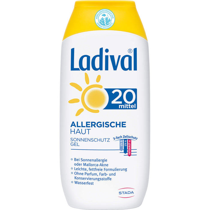 Ladival Allergische Haut LSF 20 Sonnenschutz-Gel, 200 ml Gel