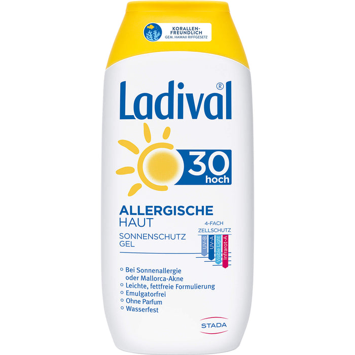 Ladival Allergische Haut LSF 30 Sonnenschutz-Gel, 200 ml Gel
