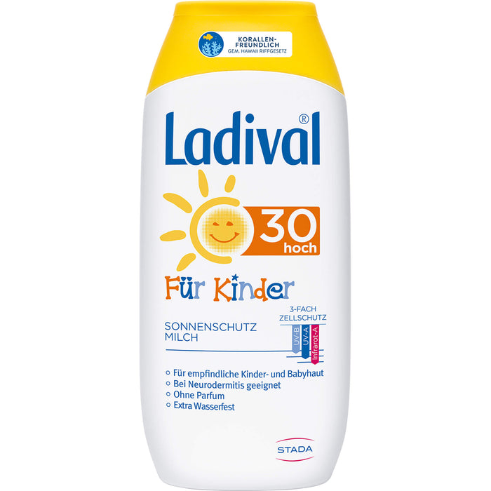 Ladival Kinder Sonnenmilch LSF30, 200 ml MIL