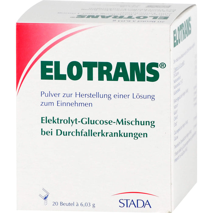 ELOTRANS Elektrolyt-Glucose-Mischung bei Durchfallerkrankungen Beutel, 20 St. Beutel