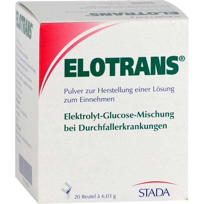 ELOTRANS Elektrolyt-Glucose-Mischung bei Durchfallerkrankungen Beutel, 20 St. Beutel