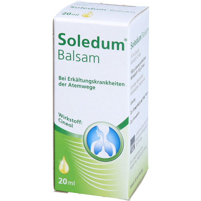 Soledum Balsam Tropfen bei Erkältungskrankheiten der oberen Luftwege, 20 ml Lösung