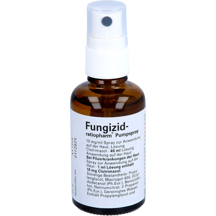Fungizid-ratiopharm Pumpspray bei Pilzerkrankungen der Haut, 40 ml Lösung
