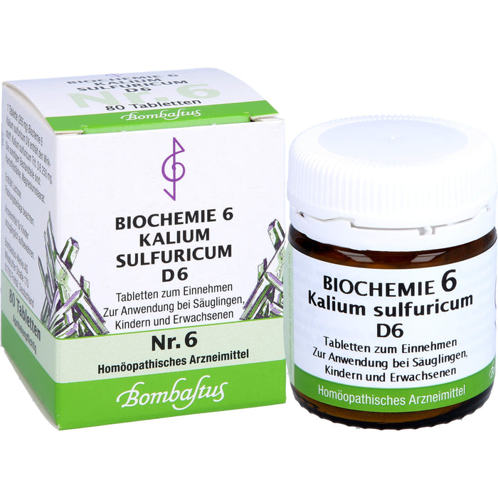 Biochemie 6 Kalium sulfuricum Bombastus D6 Tbl., 80 St TAB
