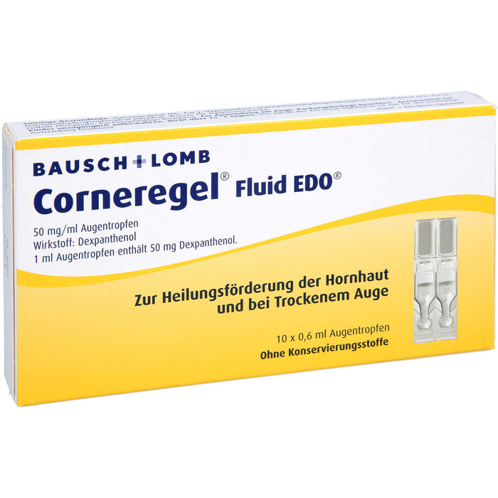 Corneregel Fluid EDO 50 mg/ml Augentropfen, 10 St. Einzeldosispipetten