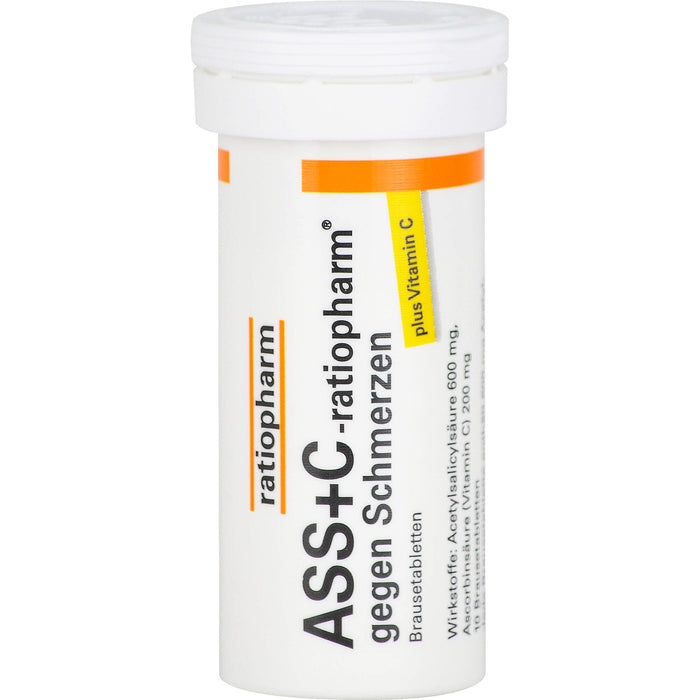 ASS + C-ratiopharm gegen Schmerzen Brausetabletten, 10 St. Tabletten
