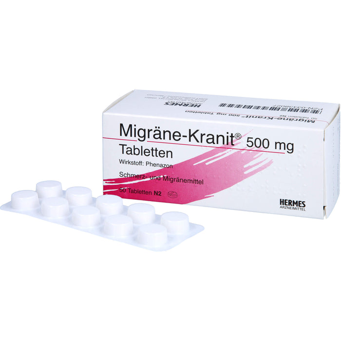 Migräne-Kranit 500 mg Tabletten, 50 St. Tabletten