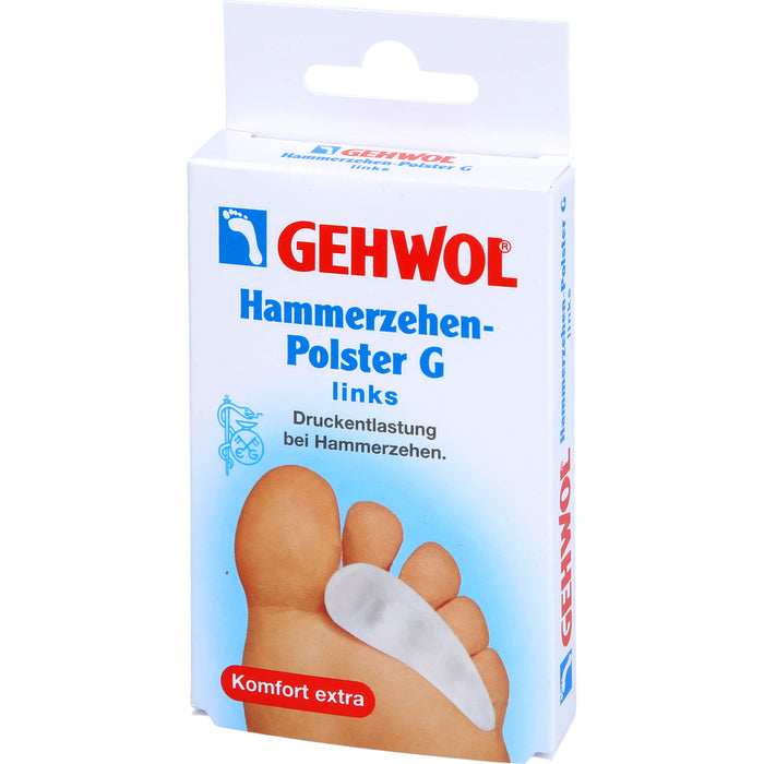 GEHWOL Polymer-Gel Hammerzehen-Polster G links, 1 St. Vorrichtung