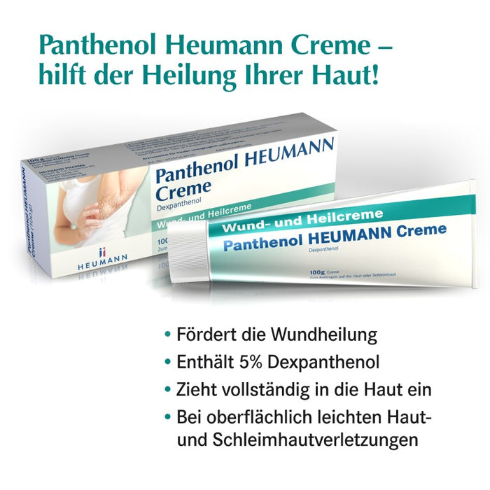 Panthenol Heumann Creme Wund- und Heilcreme, 20 g Creme