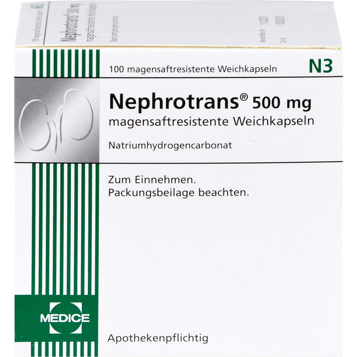 Nephrotrans 500 mg magensaftresistente Weichkapseln, 100 St KMR