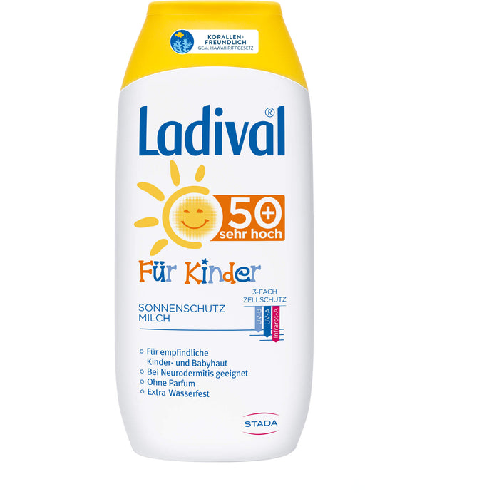 Ladival für Kinder LSF 50+ Sonnenschutz-Milch, 200 ml Creme