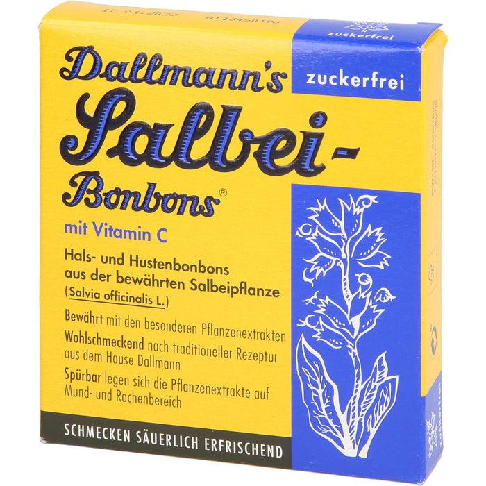 Dallmann's Salbei-Bonbons zuckerfrei, 20 St. Bonbons
