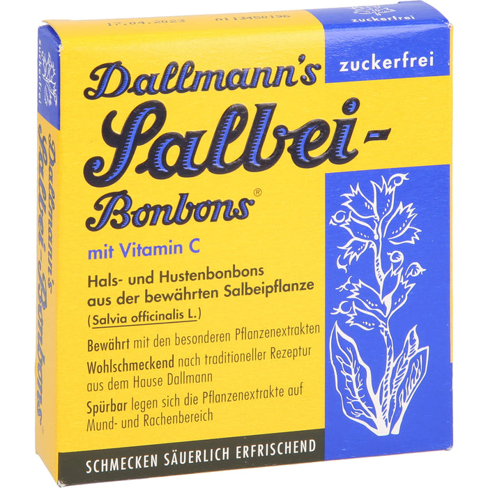 Dallmann's Salbei-Bonbons zuckerfrei, 20 St. Bonbons
