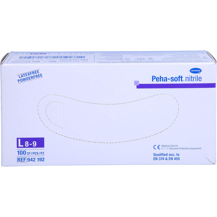 Peha-soft nitrile Untersuch.handsch. L unst.pudfr., 100 St HAS